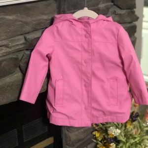 Baby gap pink rain jacket.